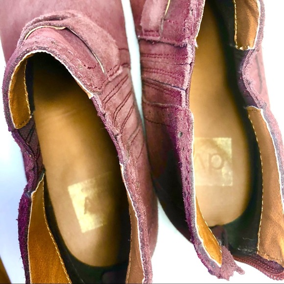 DV by Dolce Vita | Purple Suede Ankle Boots Booties 7.5 - Picture 6 of 16
